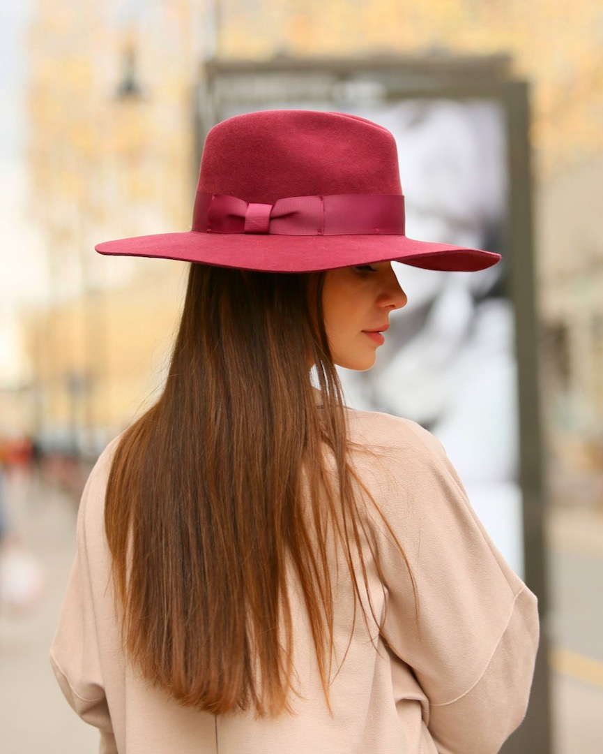 Bordo felt hat