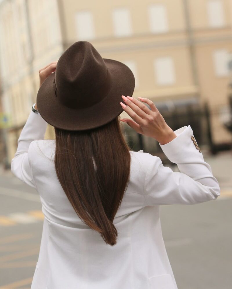 Brown fedora