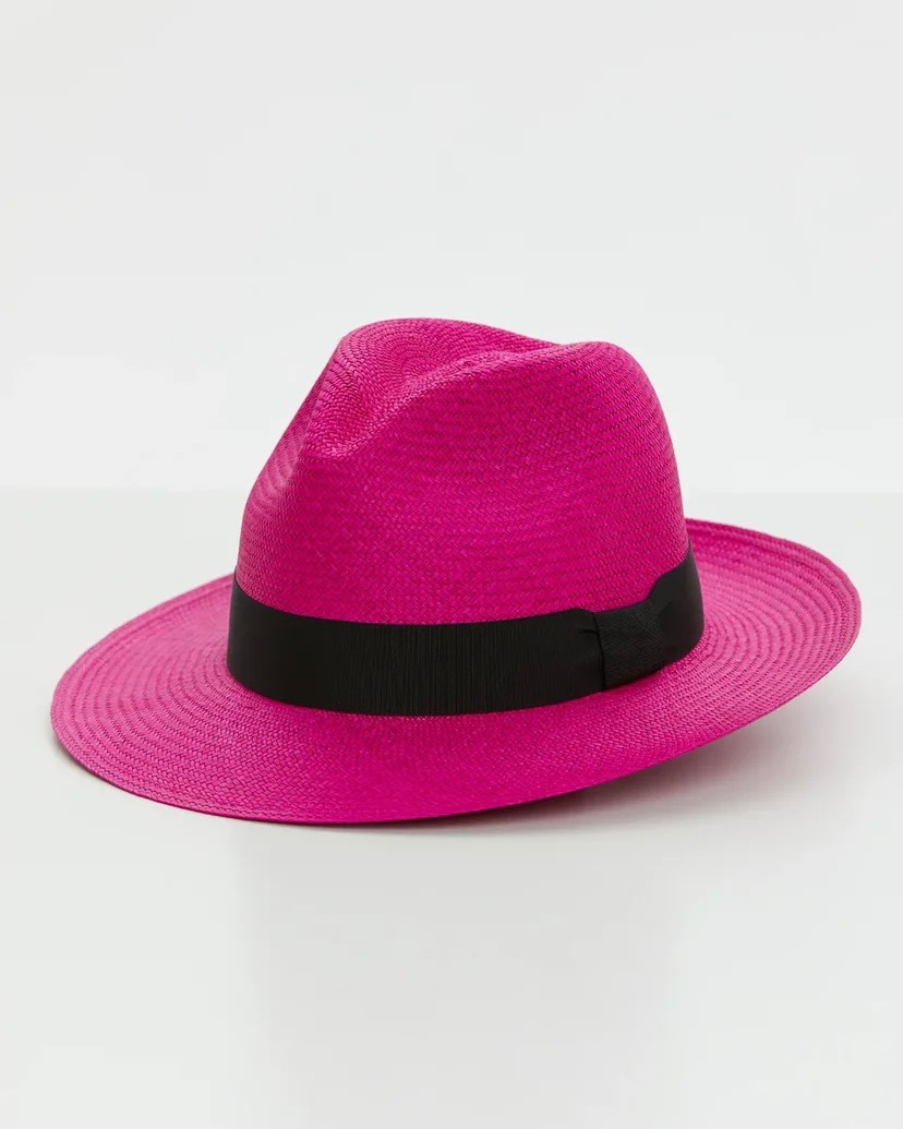 Classic fuchsia fedora