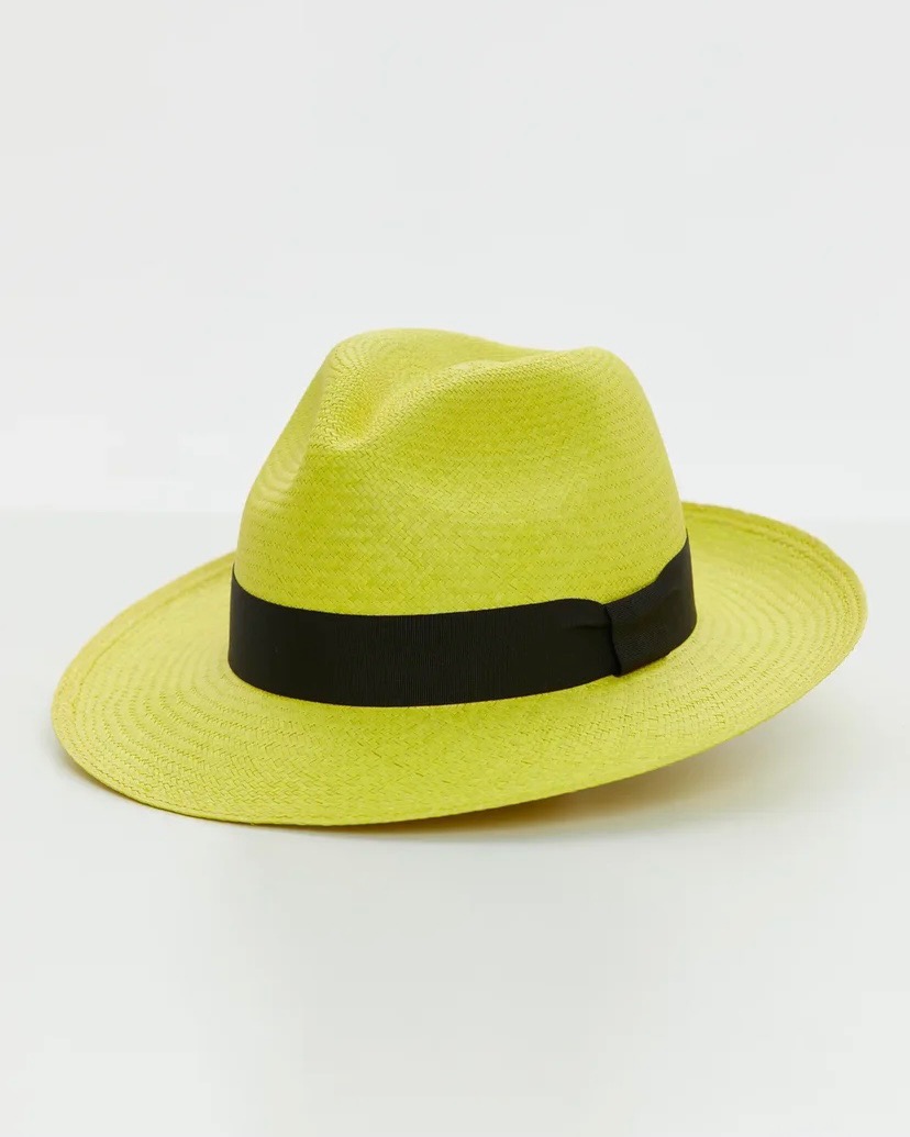 Classic yellow fedora