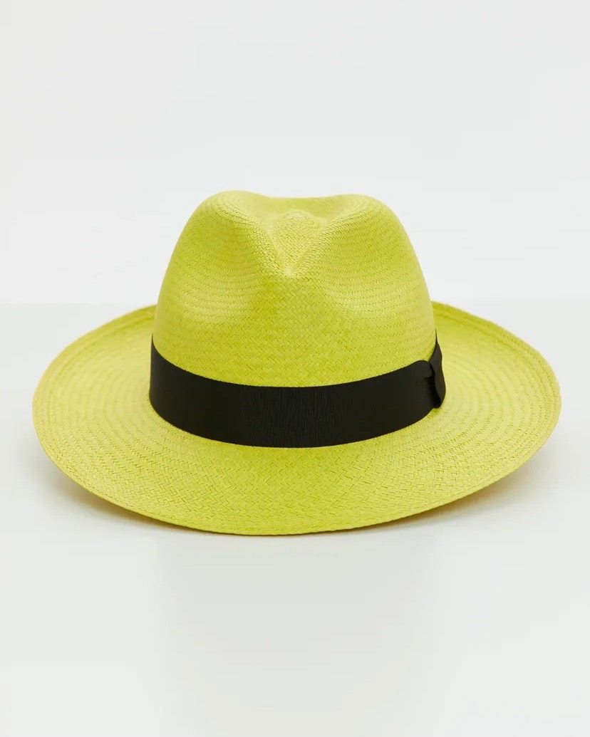 Classic yellow fedora