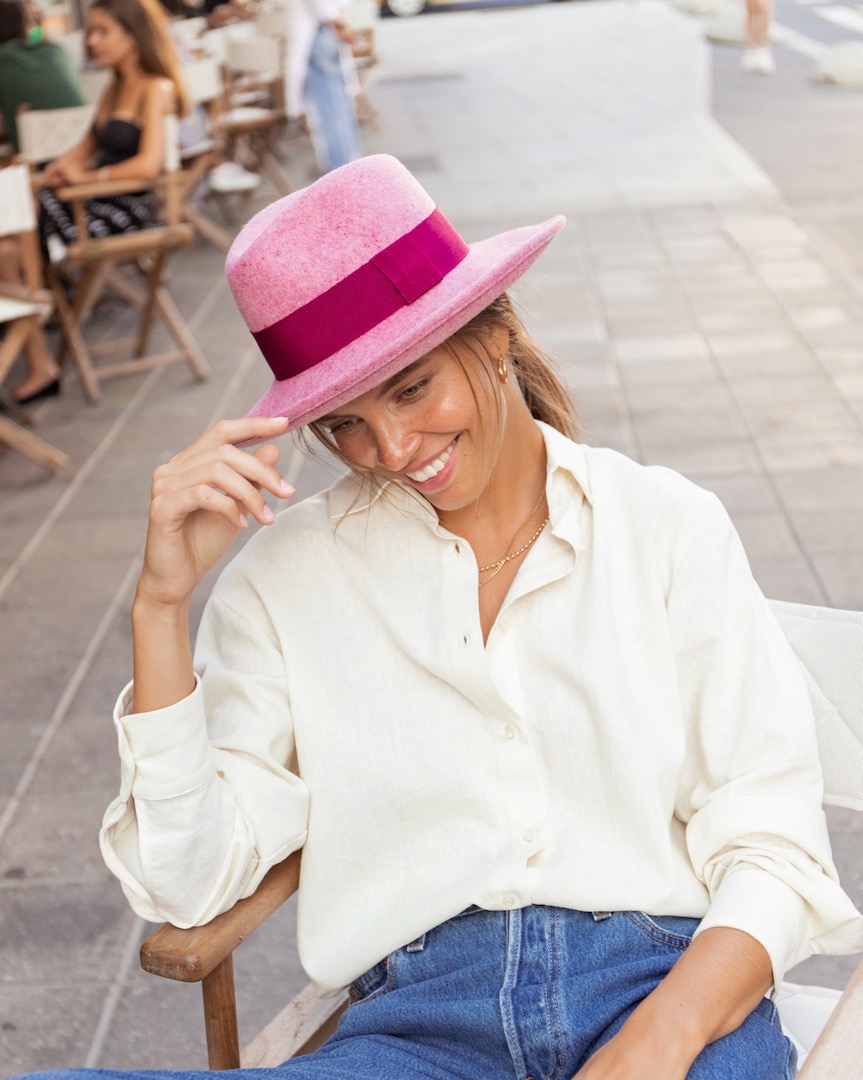 Fresa Pink Felt Hat