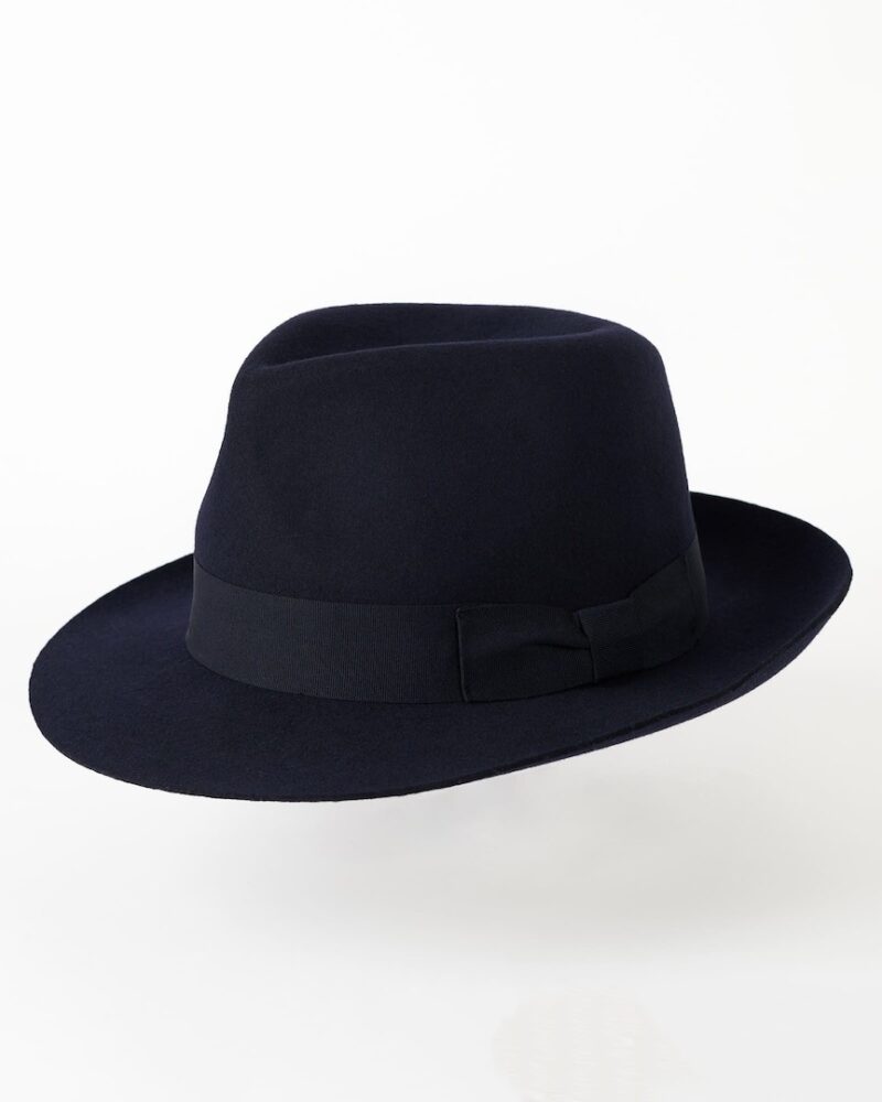 Italiano navy blue felt hat