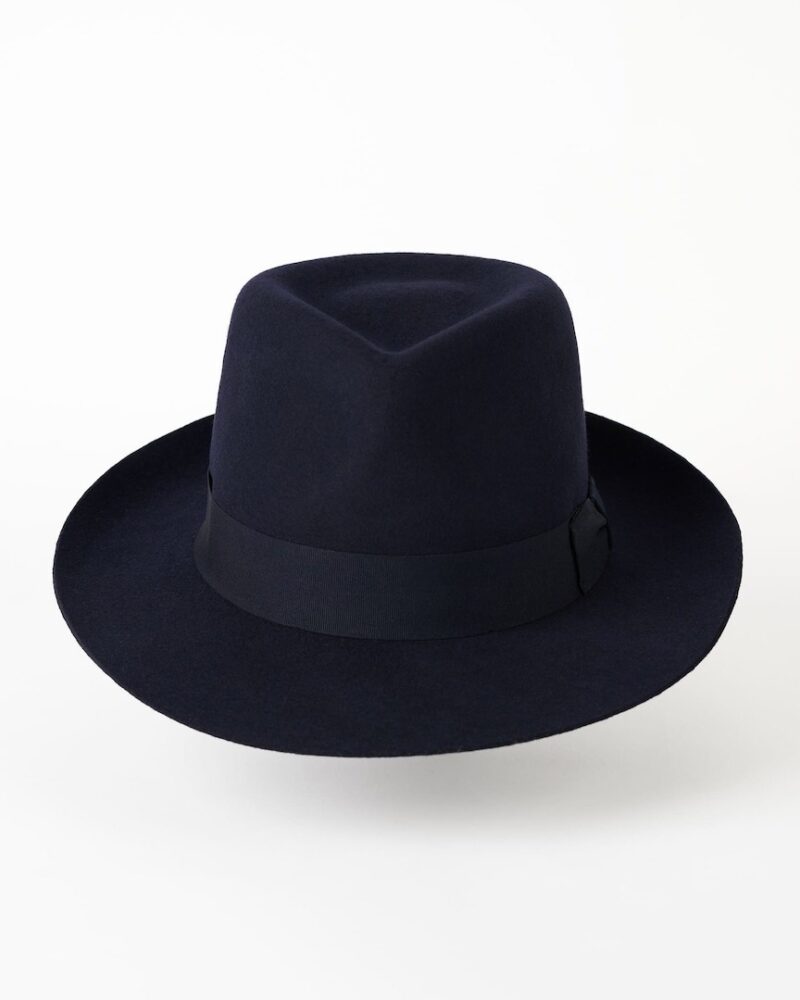 Italiano navy blue felt hat