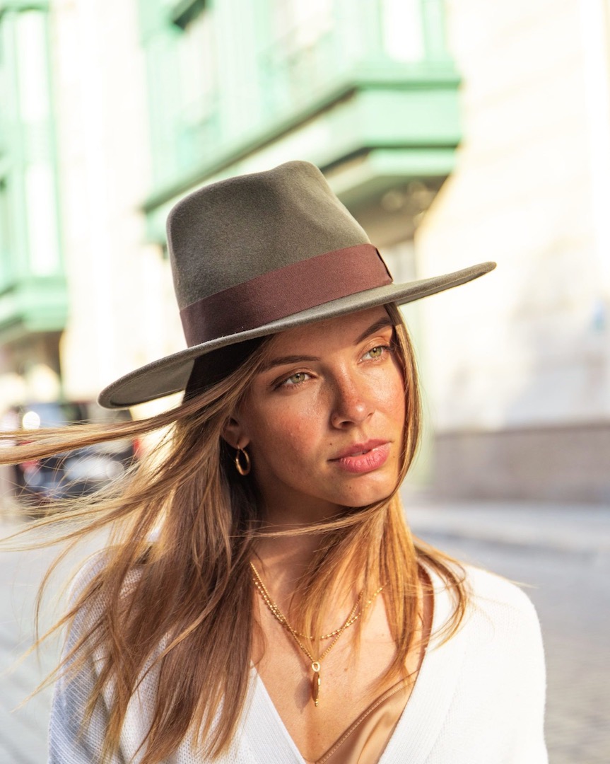 Khaki felt hat Depp