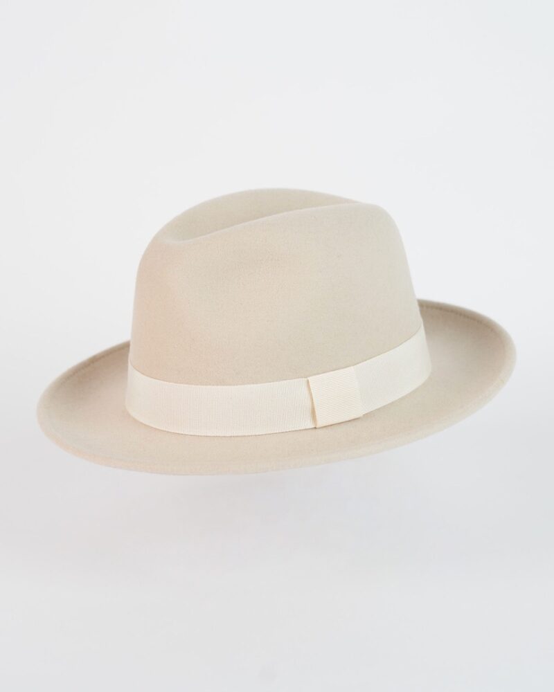 Ivory felt fedora